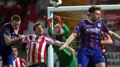 Derry keeper Gerard Doherty represented Northern Ireland at youth level