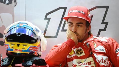 Fernando Alonso of Ferrari