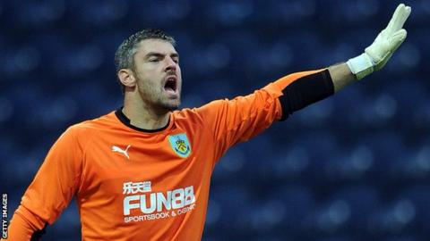 Burnley goalkeeper Matt Gilks