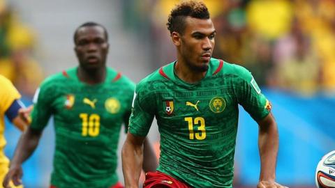 Vincent Aboubakar (left) alongside Eric-Maxim Choupo-Moting