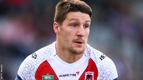 St George-Illawarra half-back Gareth Widdop