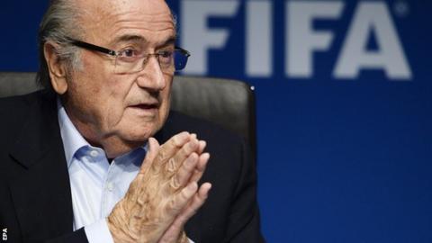 Fifa president Sepp Blatter