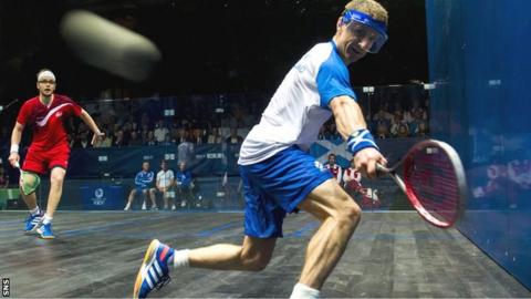 Scotland's top male squash player Alan Clyne