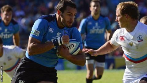 Uruguay v Russia Rugby World Cup playoff