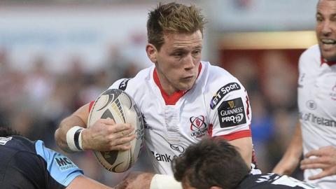 Ulster winger Craig Gilroy ran in Ulster's first try
