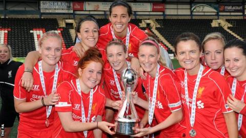 Liverpool celebrate winning th WSL title