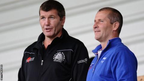 Rob Baxter and England boss Stuart Lancaster