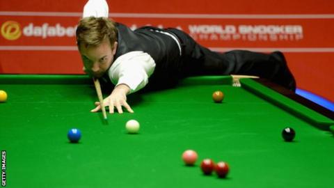 Snooker player Ali Carter