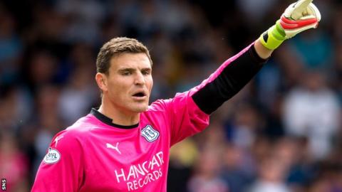 Dundee goalkeeper Kyle Letheren