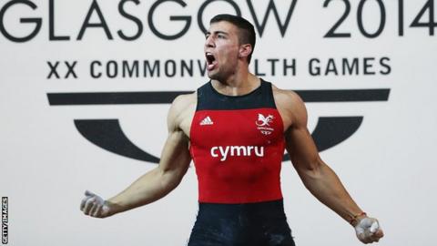Darius Jokarzadeh in action at the Commonwealth Games