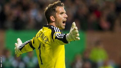 Hearts goalkeeper Neil Alexander