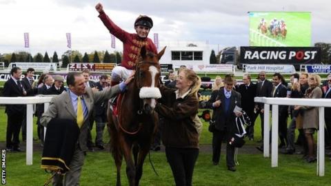 Elm Park jockey Andrea Atzeni was winning the race for the second year