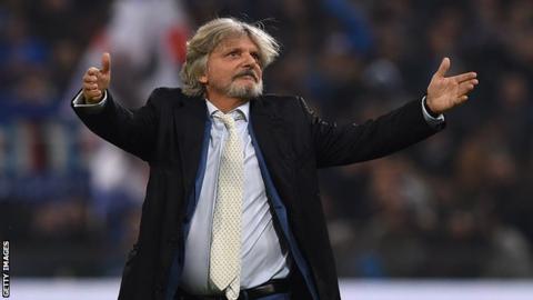 Sampdoria president Massimo Ferrero has apologised for referring to Inter Milan's Indonesian owner Erick Thohir as "that Filipino".