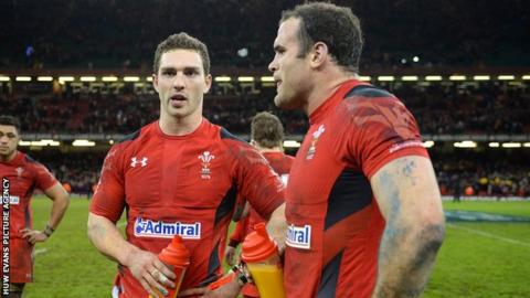George North and Jamie Roberts
