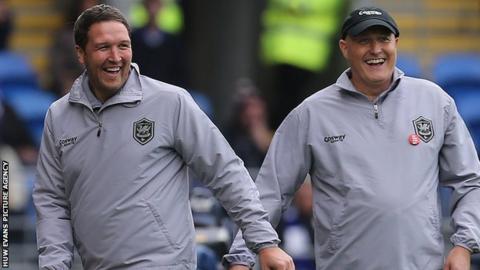 Scott Young with Russell Slade