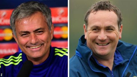 Jose Mourinho and Micky Mellon