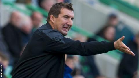 Hibernian manager Alan Stubbs