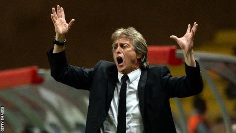 Benfica coach Jorge Jesus
