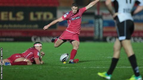 Steven Shingler successfully kicked eight out of his nine kicks at goal against Zebre