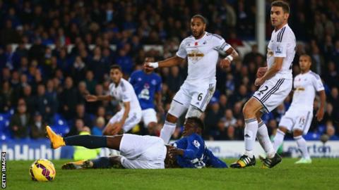 A close shave for Swansea against Everton