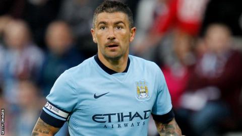 Manchester City defender Aleksandar Kolarov