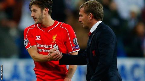 Adam Lallana and Brendan Rodgers
