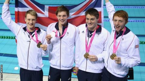 Duncan Scott, Miles Munro, Martyn Walton and Luke Greenbank