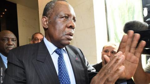 Caf president Issa Hayatou