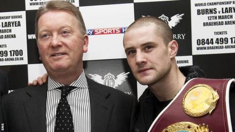 Frank Warren and Ricky Burns