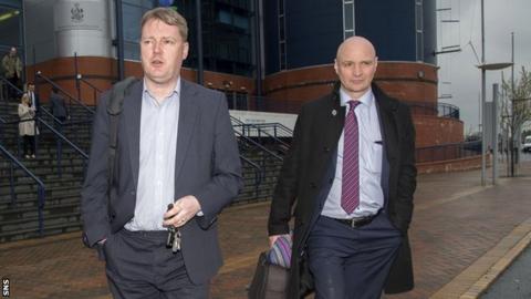 Aberdeen chief executive Duncan Fraser and Dundee United chairman Stephen Thompson