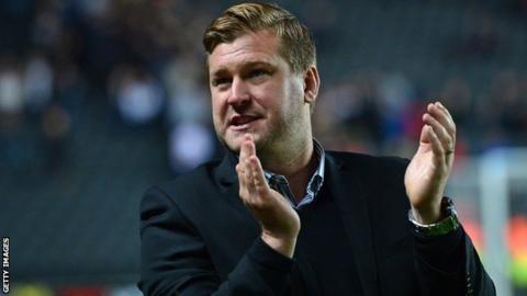 MK Dons manager Karl Robinson
