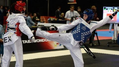 Jade Jones (right)