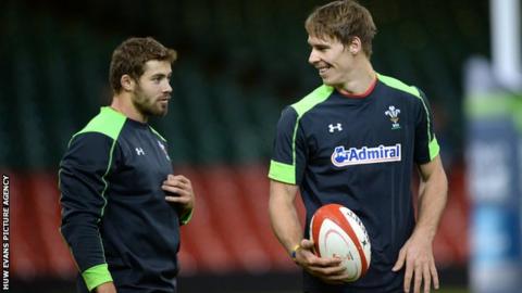 Leigh Halfpenny and Liam Williams