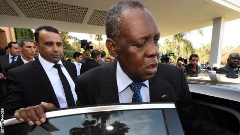 Caf president Issa Hayatou