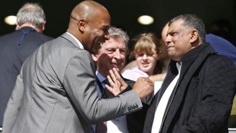 Les Ferdinand, Roy Hodgson and Tony Fernandes