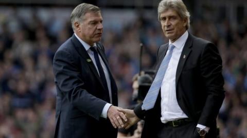 Sam Allardyce (left)
