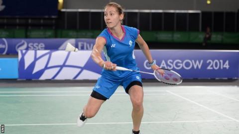 Kirsty Gilmour made it to both the singles and women's doubles semi-finals.