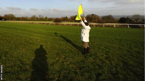 Horse racing's yellow flag