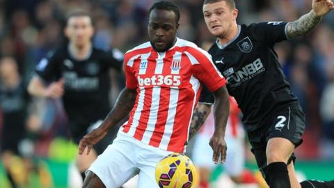 Summer signing Victor Moses has scored just once in 12 appearances for Stoke this season