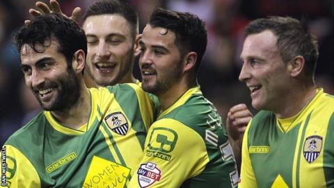Notts County celebrate