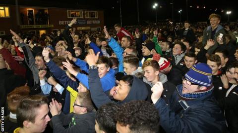 Warrington Town fans