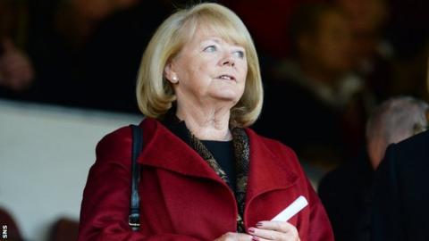 Hearts owner Ann Budge