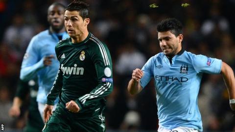 Cristiano Ronaldo and Sergio Aguero