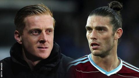 Garry Monk and Andy Carroll