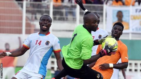 DR Congo goalkeeper Robert Kidiaba