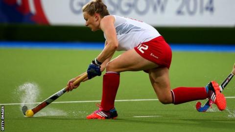 Hollie Webb scored for England in the Champions Cup in Mendoza