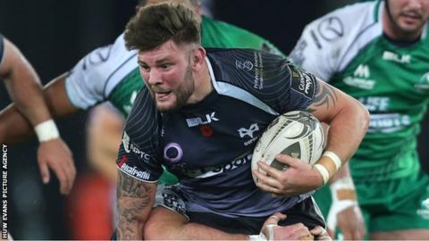 Ieuan Jones in action for Ospreys