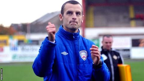 Coleraine manager Oran Kearney