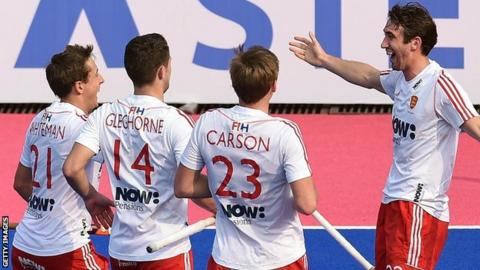 David Condon (right) and England team-mates
