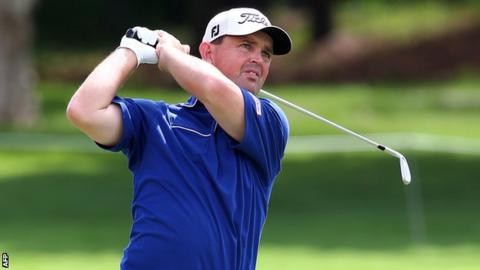 Greg Chalmers in final-round action at the Australia PGA Championship